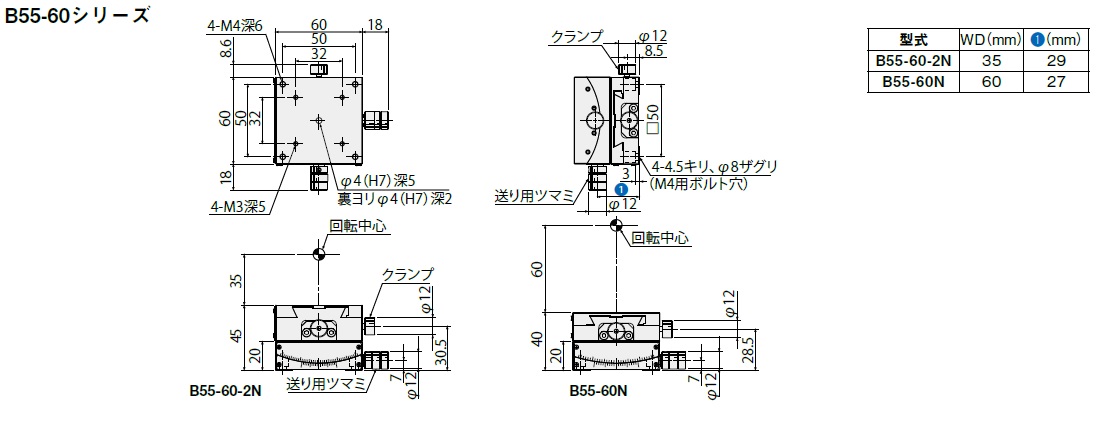 B55-60N 駿河精機 ゴニオステージ B5560N-