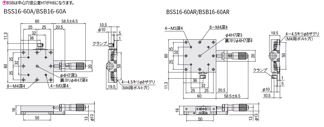 BSS16-60C7 | 駿河精機株式会社