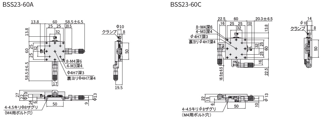 BSS23-60CR | 駿河精機株式会社